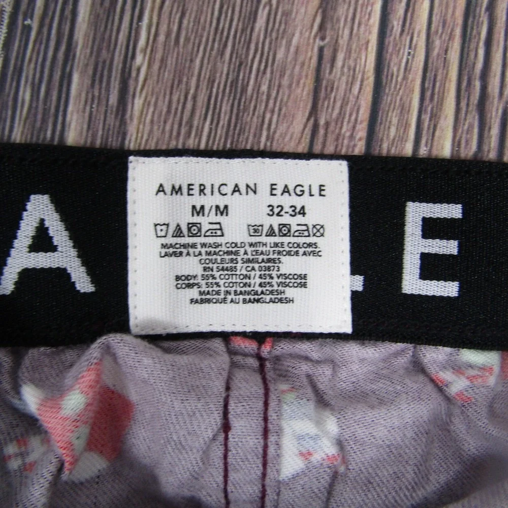 American Eagle NEW Mens Medium Boxer Shorts‎ Red Christmas Stocking Stuffer Gift